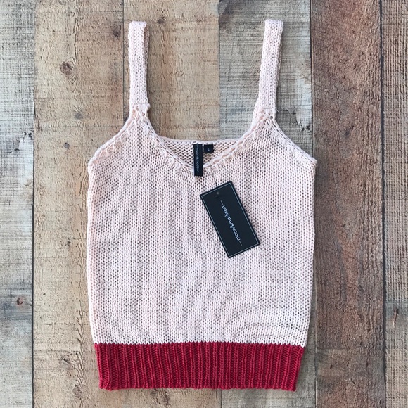 Moon & Madison Tops - New Blush pink and red Moon & Madison Tank